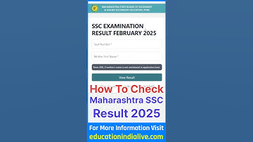 Maharashtra Board SSC 10th Result 2025 Kaise Dekhe ? How To Check Maharashtra Board 10th Result 2025