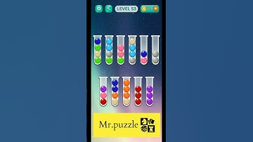 Ball sort level 53 #puzzle#puzzlegame#gaming#gameplay#games#braingames#braintest#ballsort#game#ball