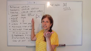 Geometry: Proofs and Statements about Angles (2.6)