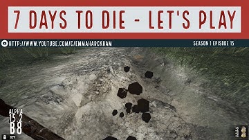 7 Days to Die A15 S1 Ep 15 Concrete upgrades, collecting stone