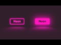 Create a neon button with a reflection using CSS
