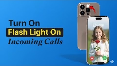 iPhone secret How To Turn On and off Flashlight On Incoming Call on iPhone?