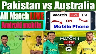 Pakistan vs Australia Live on mobile apps android by SABIR ALI 2019 screenshot 2