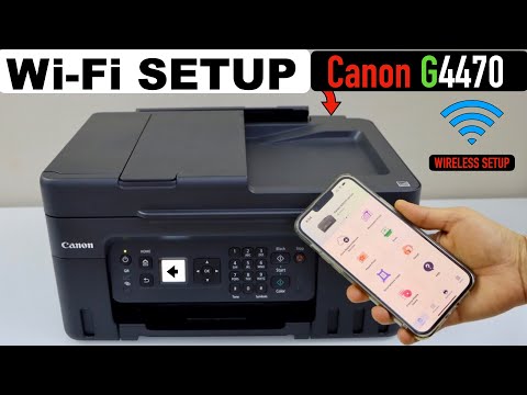 Canon Pixma G4470 Printer WiFi Setup, Connect To Wireless Network, Add In SmartPhone !!