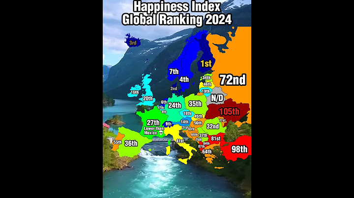 Happiness Index Global Ranking 2024 #shorts #map #finland #ukraine #mapping #happiness #index #rank