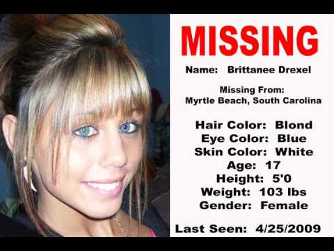 Missing Persons Notice - 4/25/2009: Brittanee Drexel *(NO AMBER ALERT ISSUED FOR THIS CHILD)