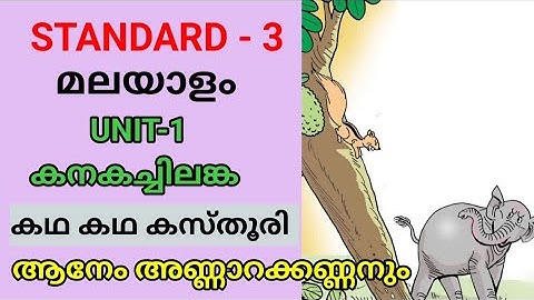 ആനേം അണ്ണാറക്കണ്ണനും | കഥ കഥ കസ്തൂരി  | STD 3 MALAYALAM UNIT 1| കനകച്ചിലങ്ക | Edu Mate