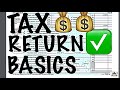 TAX RETURN BASICS - how to file a tax return - SINGLE ...