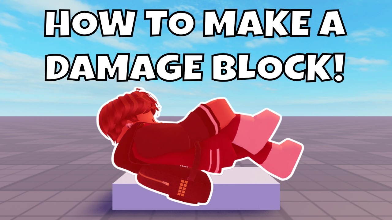 Damage Block How To Make a Damage Block - Roblox Studio - YouTube