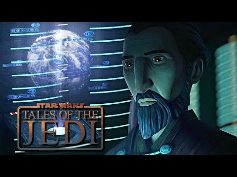 Count Dooku Deletes Kamino From The Jedi Archives Scene - Star Wars: Tales Of The Jedi