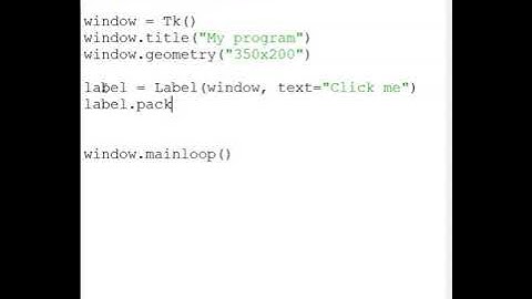 3. Tkinter: Widgets