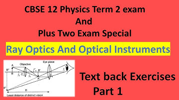 Ray optics  and optical instruments  Class12 Physics Chapter 9-Text back exercise part 1