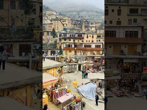 غروب پاییزی در ماسوله زندگی جریان داره