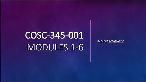 CMSC 345  Module1-6