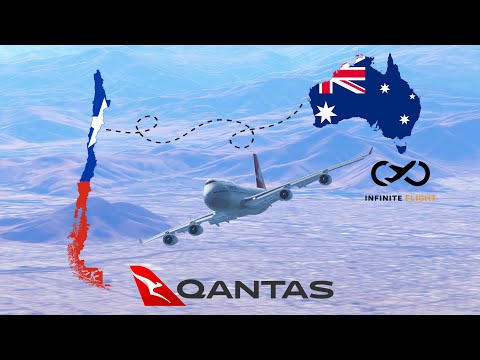 Infinite Flight GLOBAL: Santiago (SCL) to Sydney (SYD) | TIMELAPSE | Qantas | B747-400