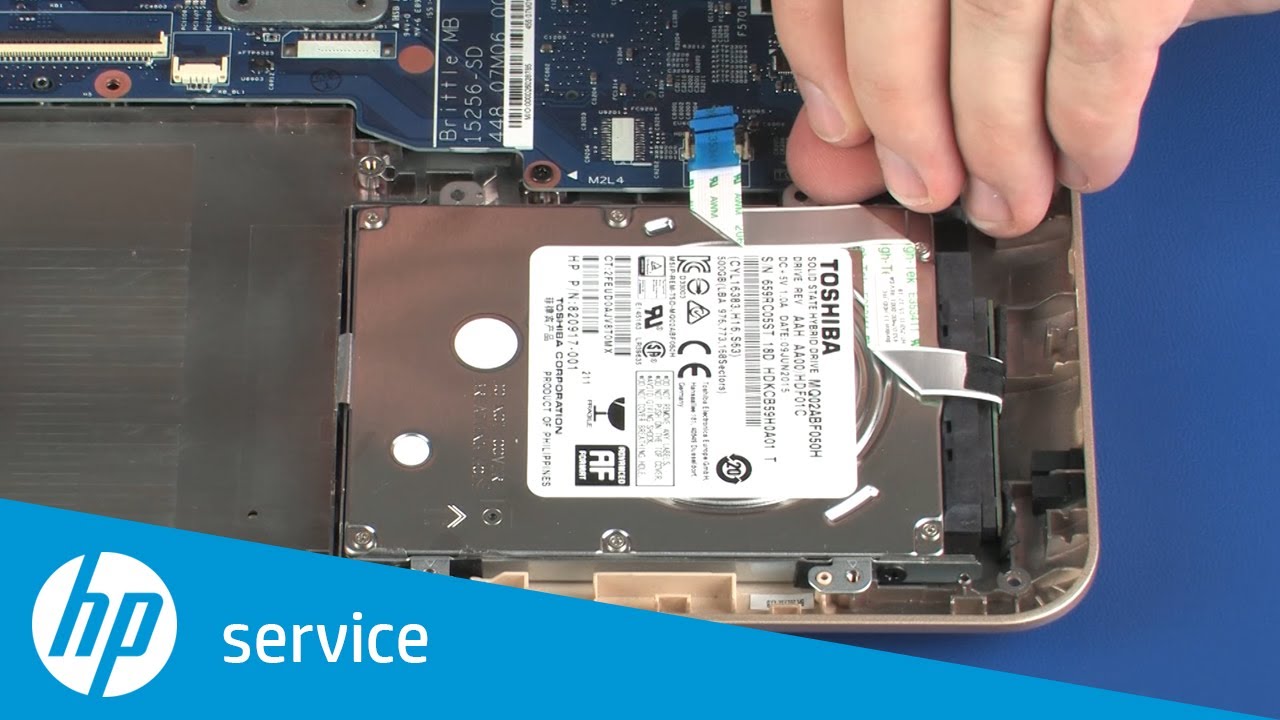 Replace the Hard Disk Drive | HP x360 m3 Convertible Support - YouTube