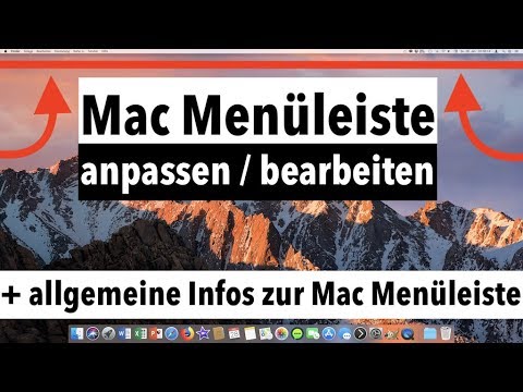 Video: Wie entferne ich Elemente aus der oberen Leiste meines Macs?