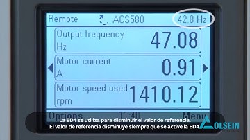 ABB ACS580 Cómo ajustar el potenciómetro del motor con el variador - Colsein SAS