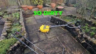 Filthy Patio clean. Satisfying, pressure washing, Viral, ASMR