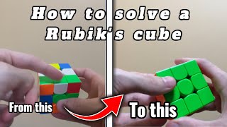 How To Solve A Rubik’s Cube in 10 MINUTES only [beginner method] Tutorial | Cubitrix