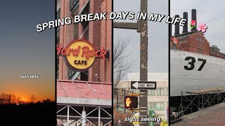 SPRING BREAK DAYS IN MY LIFE | celebrating easter, penn state visit, track meet