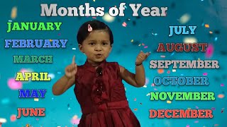 Months of the Year Song। January February। Months Name। Month of the Year। Name of the Month। Jan