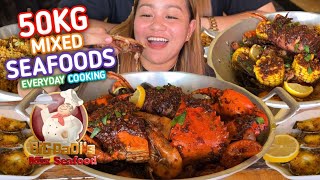 50KG MIXED SEAFOODS OVERLOAD, TUNA PANGA, ALIGUE RICE, and BAKED SCALLOPS By Bigdadi's Mix Seafoods