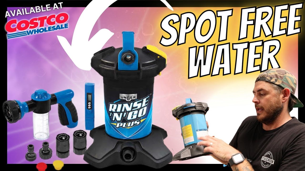 Unger Rinse N Go Spotless Car Washing System with Deionization Filter