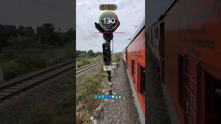 ⚡🗿👽🌀High speed train journey in india at 130 KMPH #speed #indiarailway