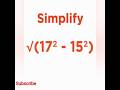 a nice simplification | BiproMaths | #maths #mathstricks #ytshorts #shorts #shortfeed #youtubeshorts