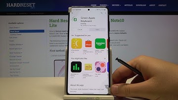 How to Install iPhone Keyboard on SAMSUNG Galaxy Note 10 Lite – Green Apple Keyboard