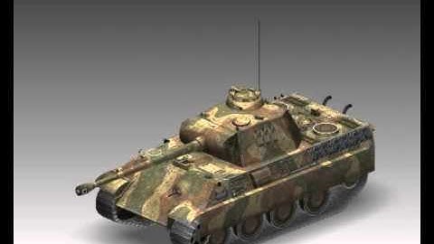 3D Model WW2 Pz V Panther SdKfz 171 Ausf. G Review