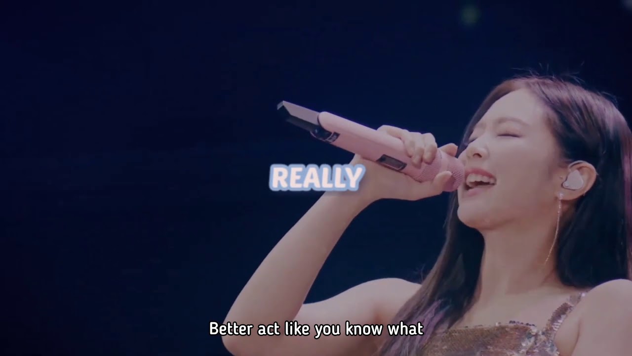 BLACKPINK English RAP (live) Compilation with Lyrics || Jennie & Lisa