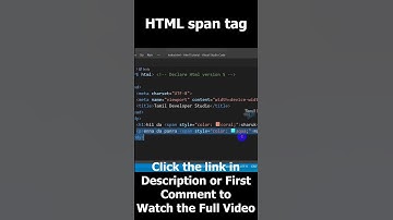 Html span tag