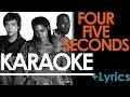 FourFiveSeconds - KARAOKE / Instrumental   Lyrics (Rihanna, Kanye West, Paul McCartney