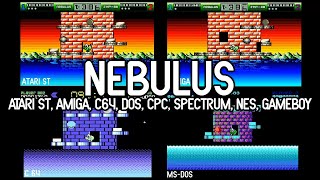 Nebulus (Tower Toppler) Comparison / Atari ST - Amiga - C64 - DOS- CPC - Spectrum - Nes - Gameboy screenshot 4