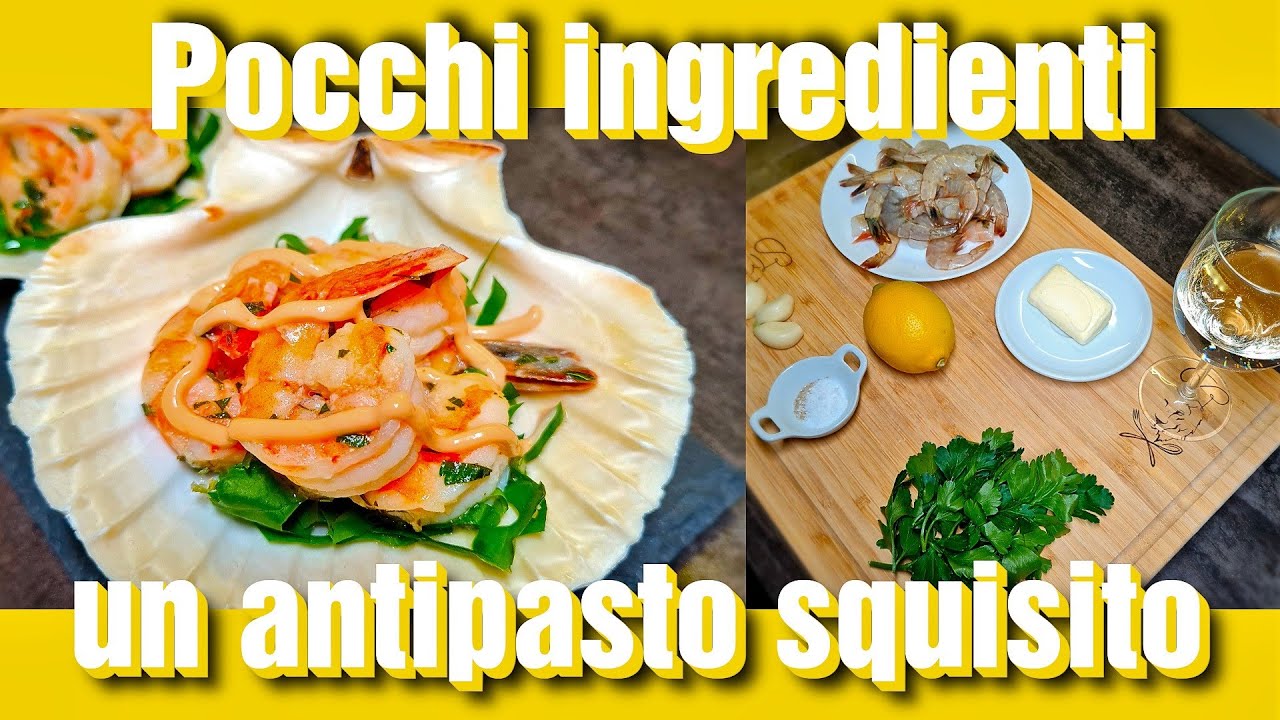 Pochi INGREDIENTI, ANTIPASTO SQUISITO con gamberi / Putine INGREDIENTE, APERITIV delicios cu creveți