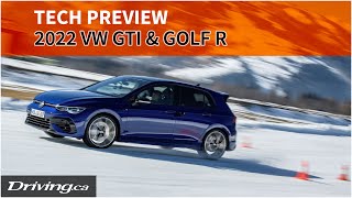 2022 VW GTI and Golf R: Key Performance Upgrades Explained | Tech Preview | Driving.ca