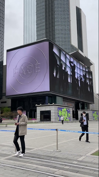 BTS Louis Vuitton AD around Coex mall in Samseong-dong Seoul