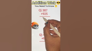 Addition just in 2 seconds 😱 | #shorts