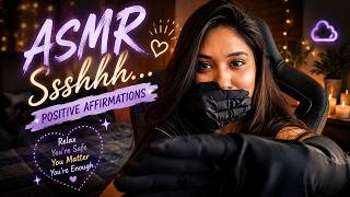 Deep Sleep ASMR 🌙 Shushing Sounds With Satin Gloves &amp; Positive Energy