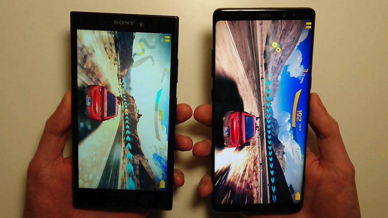 Sony Xperia L2 and Samsung Galaxy Note 8 - Test of the Speed and Camera!