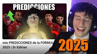 REACCIONANDO a mis PREDICCIONES de la TEMPORADA 2025 | Sr Eidrian