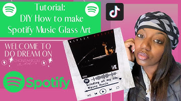 DIY Tutorial Spotify Glass Music Art As seen on Tik Tok