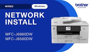 Install MFCJ6960DW on a wired network - Windows