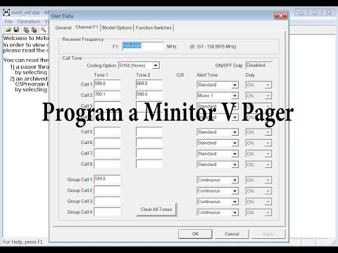 Vidéo: Comment programmer un téléavertisseur Minitor v ?
