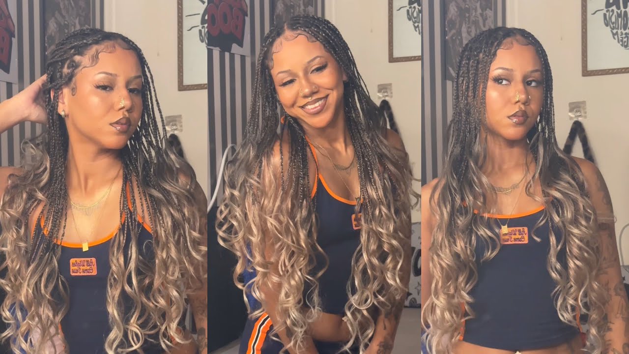 Primeiro cabelo de 2026 ✨ *FRENCH CURL BRAIDS*