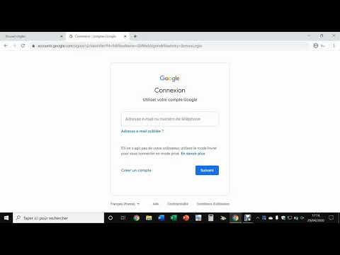 vidéo  n°8 connexion ou création d'un compte google