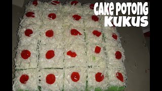 Bolu pandan kukus potong