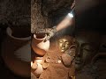 This forgotten underground crypt was packed with solid gold masks!